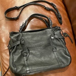 Elliot Lucca Soft Pebble Leather Slouchy Duffle Handbag